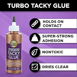 Aleene's 29682 All Purpose Turbo Tacky Glue, 4-Ounce