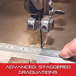 Starrett Spring Tempered Steel Rule with Satin