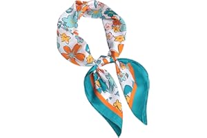 Head Scarf for Women Silk Like 27 Inch Square Hair Wrapping Bandana Scarves