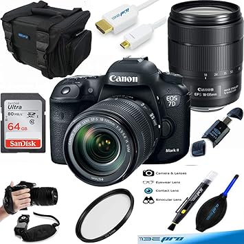 Amazon Com Canon Eos 7d Mark Ii Dslr Camera And 18 135mm F 3 5