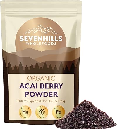 Sevenhills Wholefoods Organic Acai Berry Powder 100g Freeze-Dried