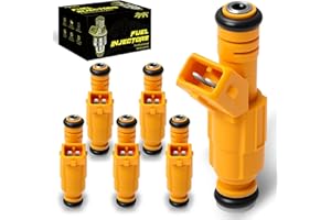 Oktiger High Performanced Set of 6 Fuel Injectors Fit for Jeep Grand Cherokee 1993-1998, Wrangler 1991-1995 1997-1998, Cherok