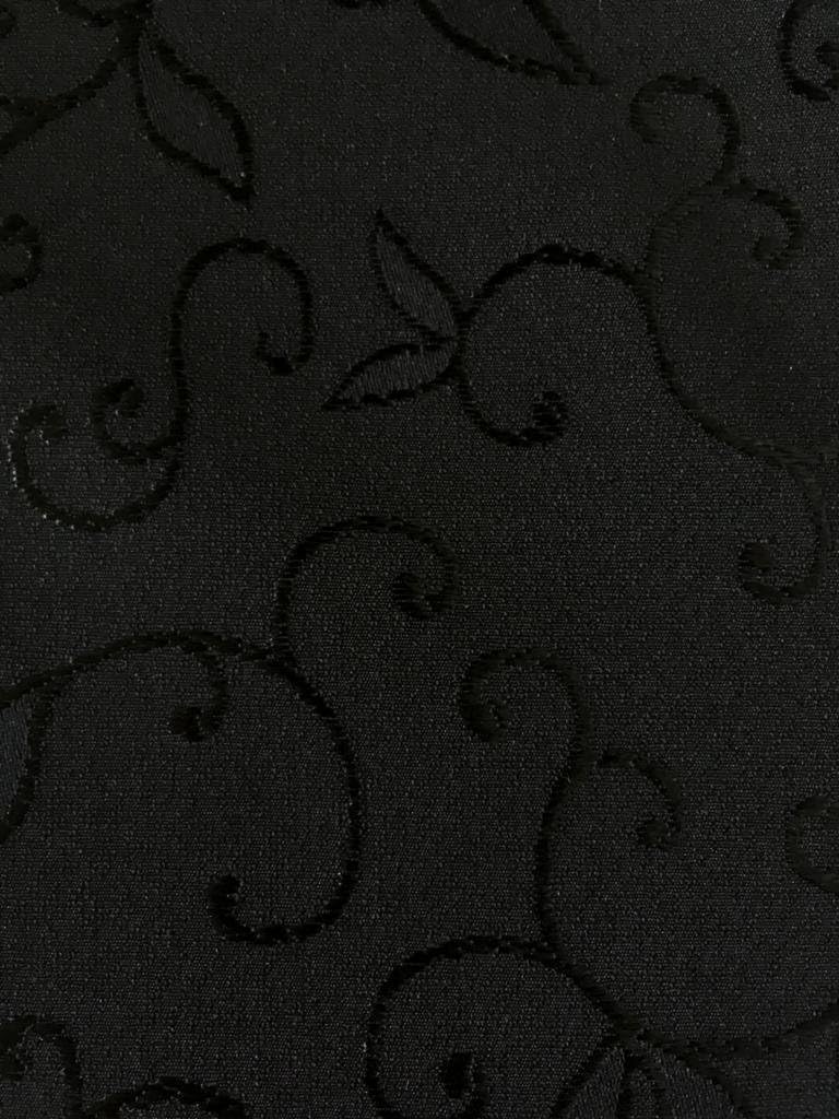 AHOLTA DESIGN Turkish Halloween Black Tablecloth Polyester Linen, Stain Resistant, Wrinkle Free, Non-Iron, Dust-Proof, Heavy Duty, Oblong, Square, Round – Halloween Table Cover (Black, Round 60"): Home & Kitchen