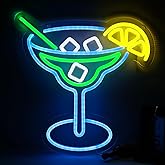JFLLamp Cocktail Neon Signs for Wall Decor Neon Lights for Bedroom Led Business Signs Suitable for Man Cave Bar Pub Restaurant Christmas Gift Art