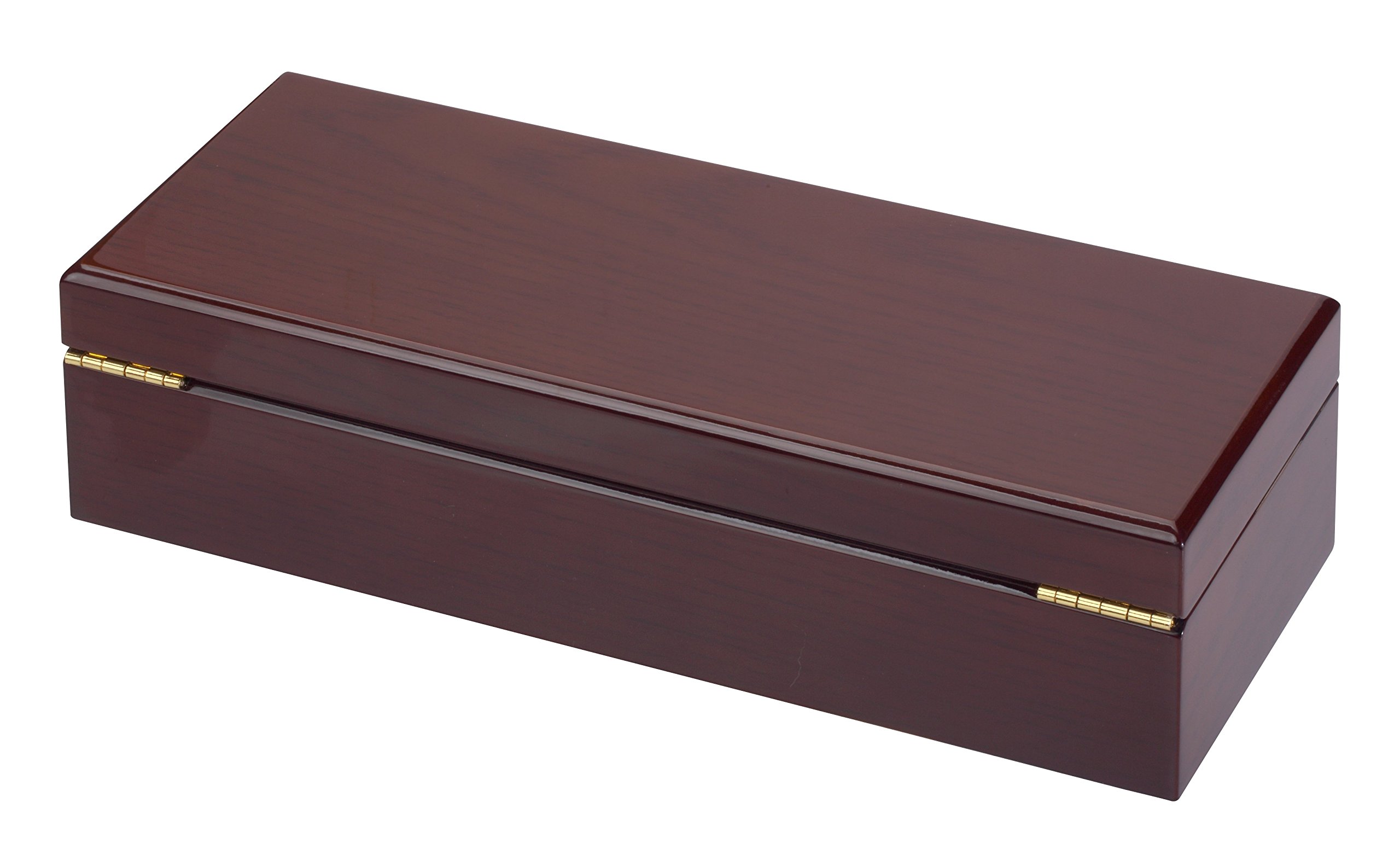 Diplomat Mahogany Wood 6 Watch Storage Case with Cream Interior