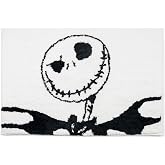 Jay Franco Disney Nightmare Before Christmas Kids Bath Rug - Jack Skellington Soft, Non-Slip, Machine Washable, White Bathroom Mat 20 x 30