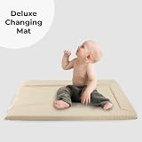 My Babiie Changing Mat Padded Waterproof Raised Edges Oatmeal Herringbone view 4