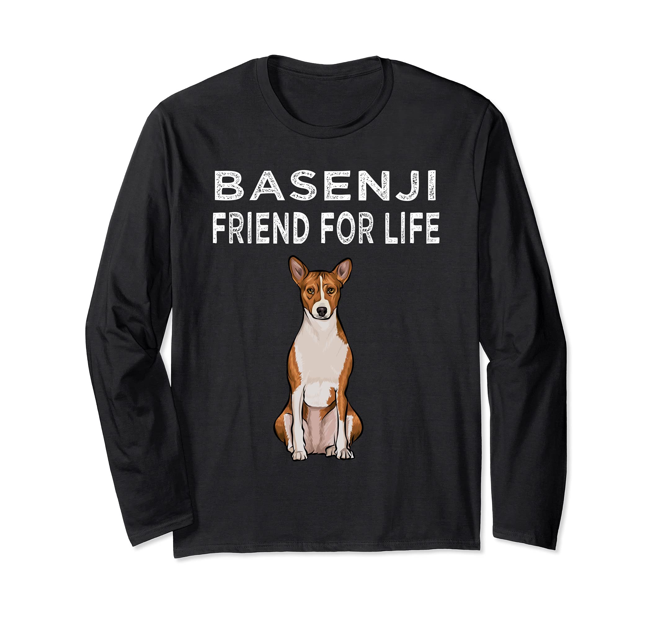 Basenji Friend For Life Dog Lover Friendship Long Sleeve T-Shirt