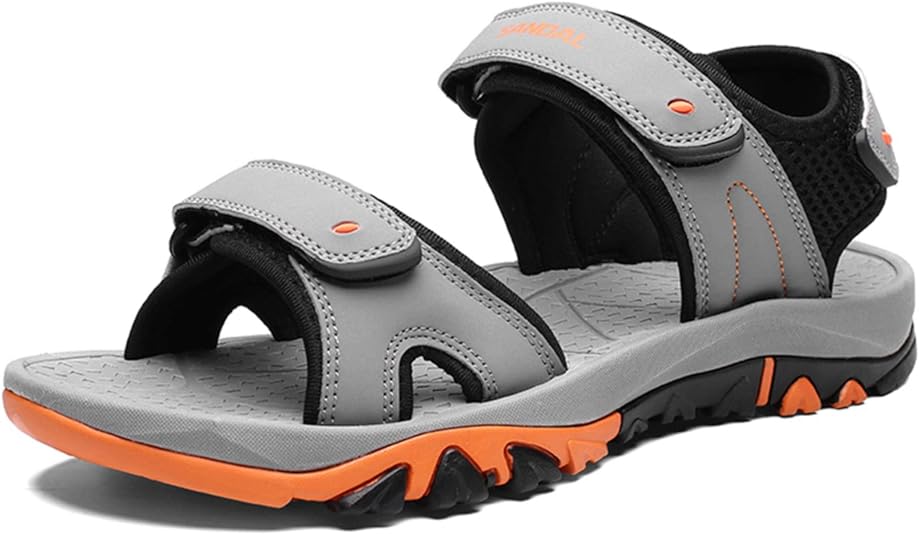 MAIZUN Mens Open Toe Sport Sandals Adjustable Straps Summer Outdoor