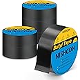 NISHCON Butyl Tape 2" x 50' with 6 Rolls, Black, Waterproof and Anti-Corrosion, Ideal for Deck, Joist, Roofs, Beams, RV, Doors, and Fences