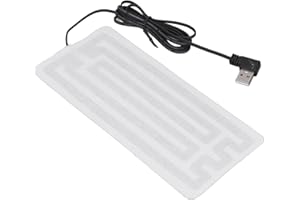 Luqeeg USB Heating Pad Efficient Composite Material Electric Heating Film for Cold Weather, Machine Washable, Portable Size 7