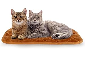 NAMOTEK Self-Warming Cat Bed Indoor/Outdoor Super Soft Self Heating Pet Mat Washable Thermal Pad for Cat & Dog 29x19.6 inch