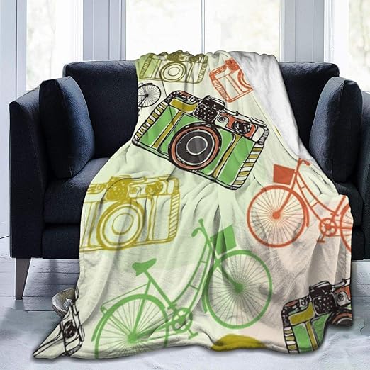 Amazon Co Jp カメラ自転車 毛布 ブランケット 掛けふとん おしゃれ 柔らかい 厚手 あったか毛布 シングル 掛け毛布 人気 ギフト ホーム キッチン