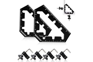 GOINGMAKE Corner Clamps for Woodworking Tools 45 and 90 Degree Clamps Aluminum Alloy Positioning Squares Right Angle Clamps Clamping Squares for Picture Frame Box Cabinets Drawers