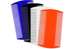 BREMOROU 4 Pcs Lice Combs Double Sided Fine Tooth Comb Lice Comb For Dandruff Removal Thick Hair Tooth Head Nit Hair Combs For Adults Kids And Pet's Remove Head Lice Nits Fleas(4 Colors)
