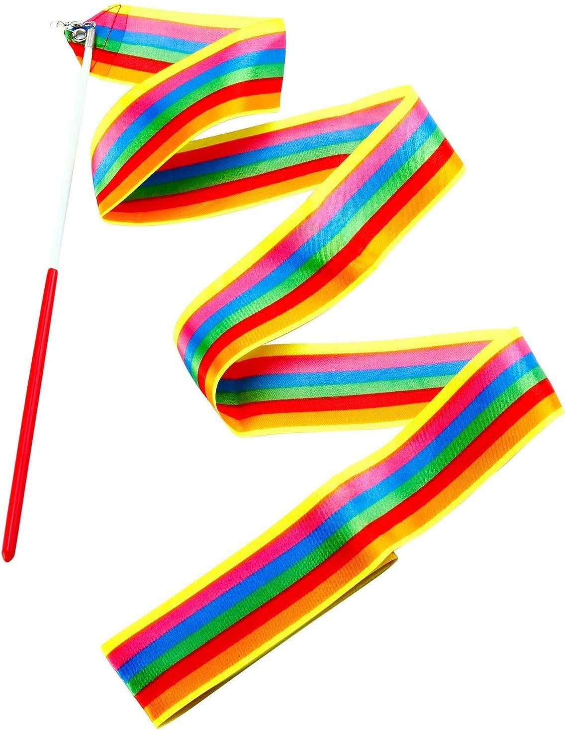 House of Marbles Rainbow Dancer Ribbon Wand for Twirling, Dancing and Gymnastics to Music and Rythmn for Younger Kids or Older Children, to Put On A Spectacular Fun Show and Enjoy Being Creative