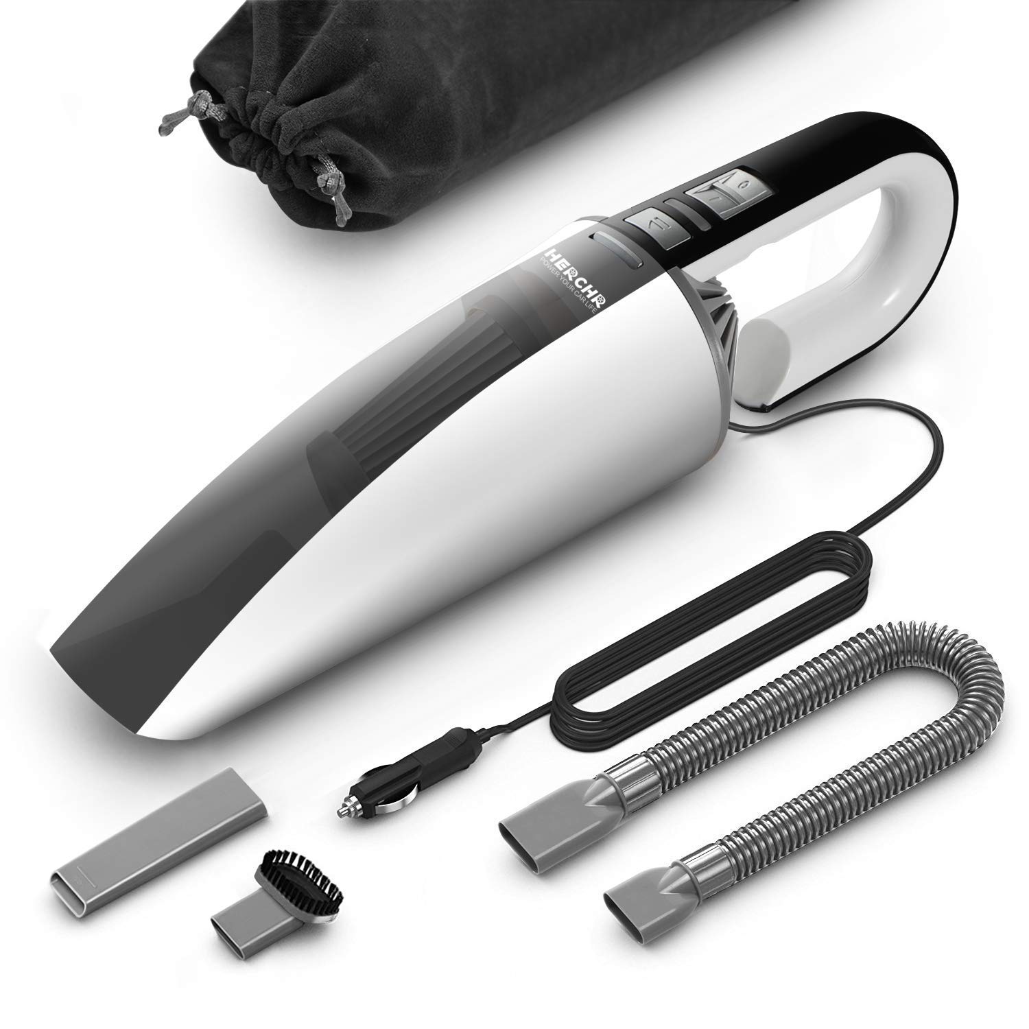 Car Vacuum Cleaner High Power 4500Pa Strong Suction, DC 12V 96W