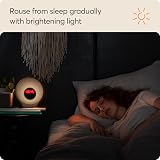 Lumie Sunrise Alarm with Sunset Sleep Feature and Mood Lighting, White view 3