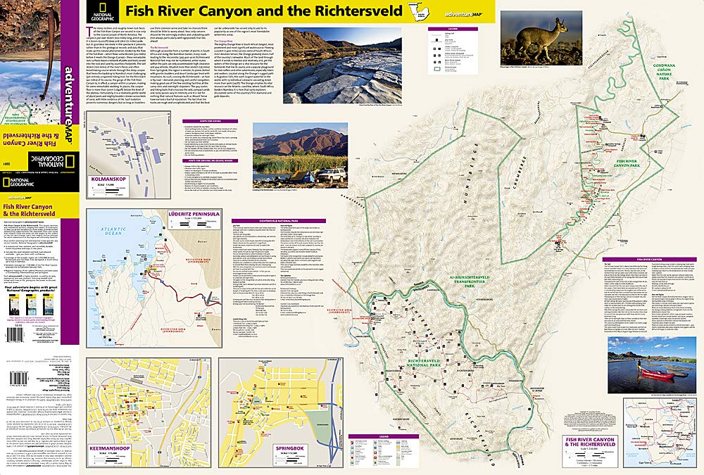 Fish River Canyon Map National Geographic Fish River Canyon & The Richtersveld : Maps, National  Geographic: Amazon.fr: Livres