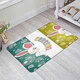 Doormat Kitchen Bathroom Soft Durable Accent Rug Small Carpet Mat Easy To Clean Modern Woven Hearth Mat Light 23.6 x15.7inch