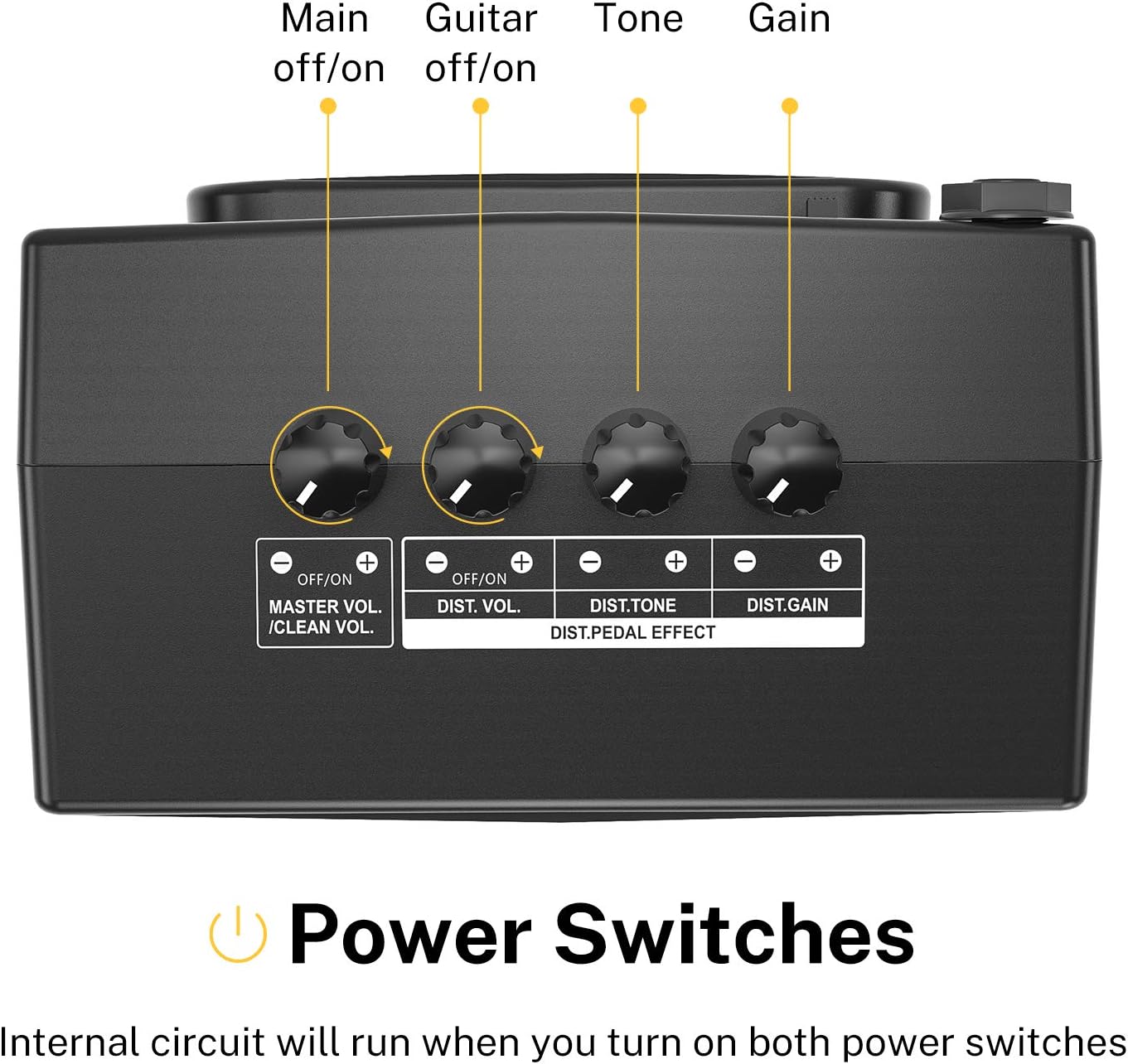 Donner Electric Guitar Amplifier 3 Watt Classical Guitar AMP DEA1 Power Amps vizark.se