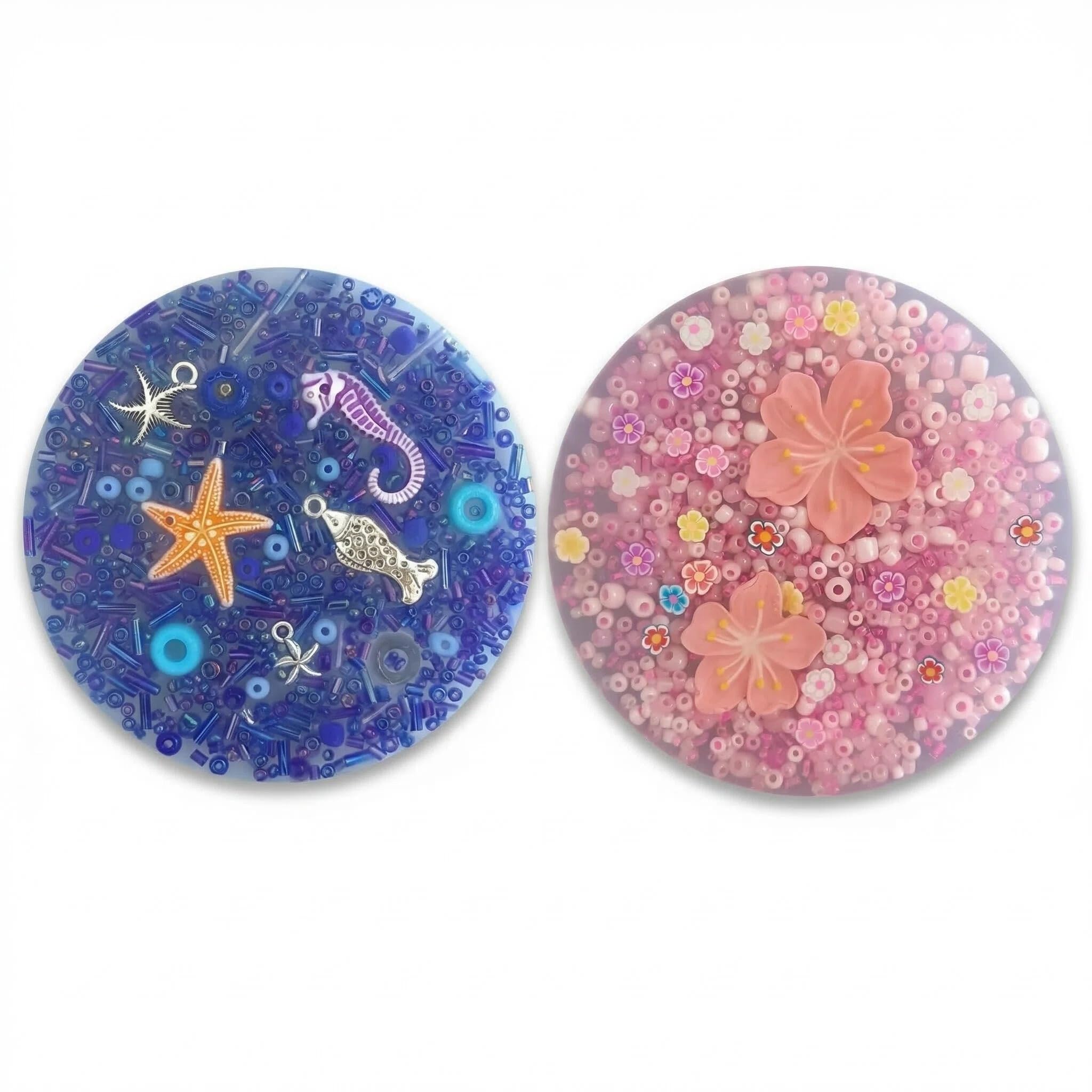 2Pcs Picky Pad Sensory Fidget Toys Anxiety Relief for Kids & Adults Round Silicone Skin Picking Pad for Stress and Anxiety Relief Focus and Relaxation Fidget Pad