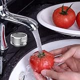 ElegantTin 6Pcs Water Saver Tap Aerator Replacement 24mm Stainless Silver view 3