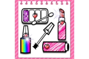 Glitter Fashion Beauty and makeup Coloring Book For Kids