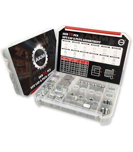 Amazon.com: AKM 72 Pcs ORB Plug Kit Hose Tube and Pipe O-RING BOSS