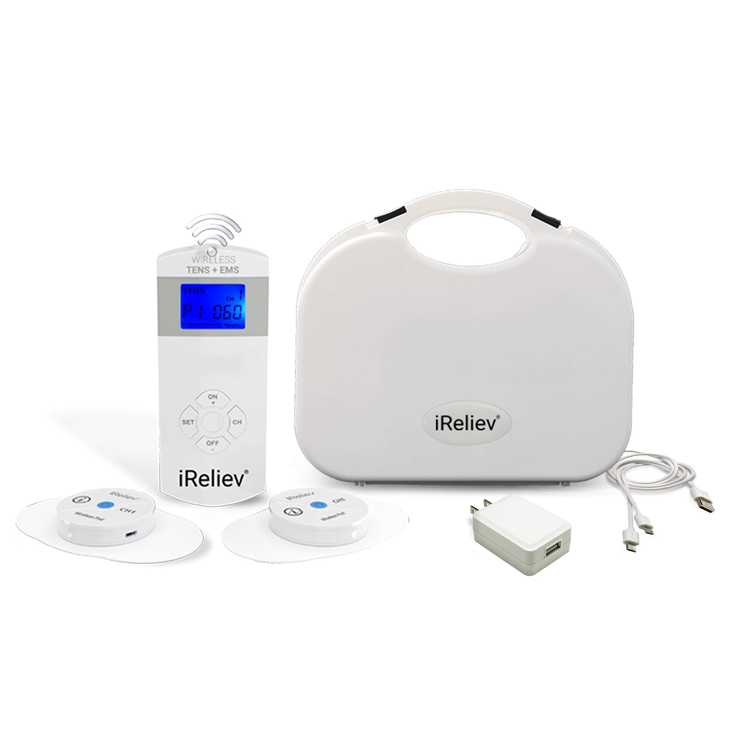 iReliev Wireless TENS + EMS Therapeutic Wearable System Wireless TENS