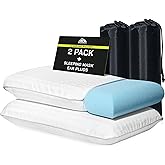 BOZEMAN OUTDOORS Camping Pillow 2 Pack — Camp Pillow, Memory Foam Pillows 2 Pack — for Sleeping Bag & Hiking, Reliable & Comfortable
