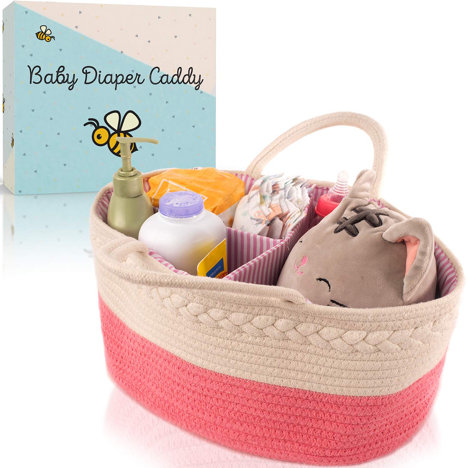 Best white changing table basket organizer