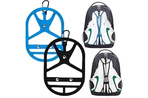 HIJAJA 2PC Shoe Holster for Sports and Outdoor Climbing Trip,Footwear Clip Sports Accessory,Hang Extra Shoes Cleats Boots or Gear on Your Bag