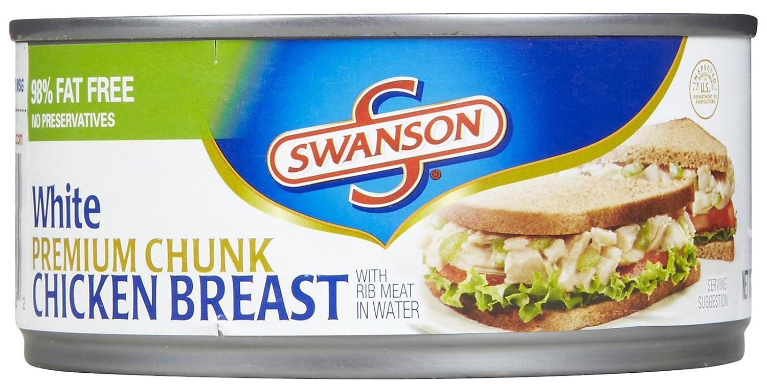 Swanson Breast White Premium Chunk In Water Chicken 9.75 oz Amazon