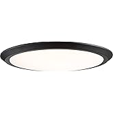 Quoizel VRG1620OI Verge Super Flush Mount Ceiling Lighting, 1-Light, LED 30 Watts, Oil Rubbed Bronze (2" H x 20" W)