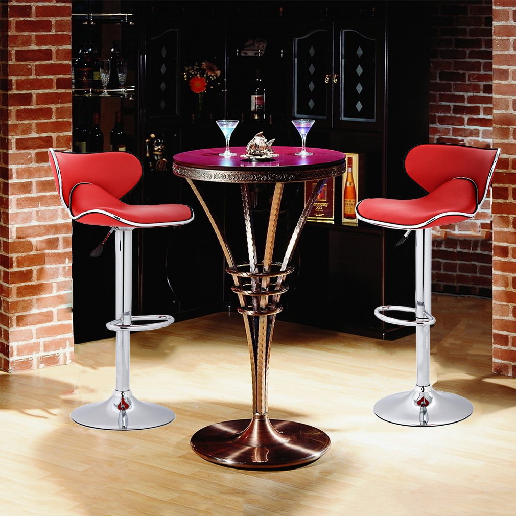 BestOffice Counter Height Bar Stools Set of 2 Barstool Swivel Counter