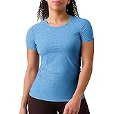 Zengjo Womens Athletic Tops Short Sleeve Slim Fitted Quick Dry Moisture Wicking Workout T-Shirt for Gym Running Yoga