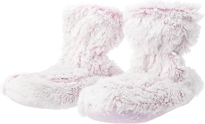 Warmies Pink Marshmallow Wellness Boots - Heatable & Lavender Scented
