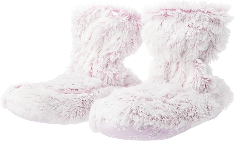Warmies Pink Marshmallow Wellness Boots - Heatable & Lavender Scented