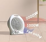 Daewoo 2000W Upright Fan Heater with Thermostat and Safety Cut Out view 4