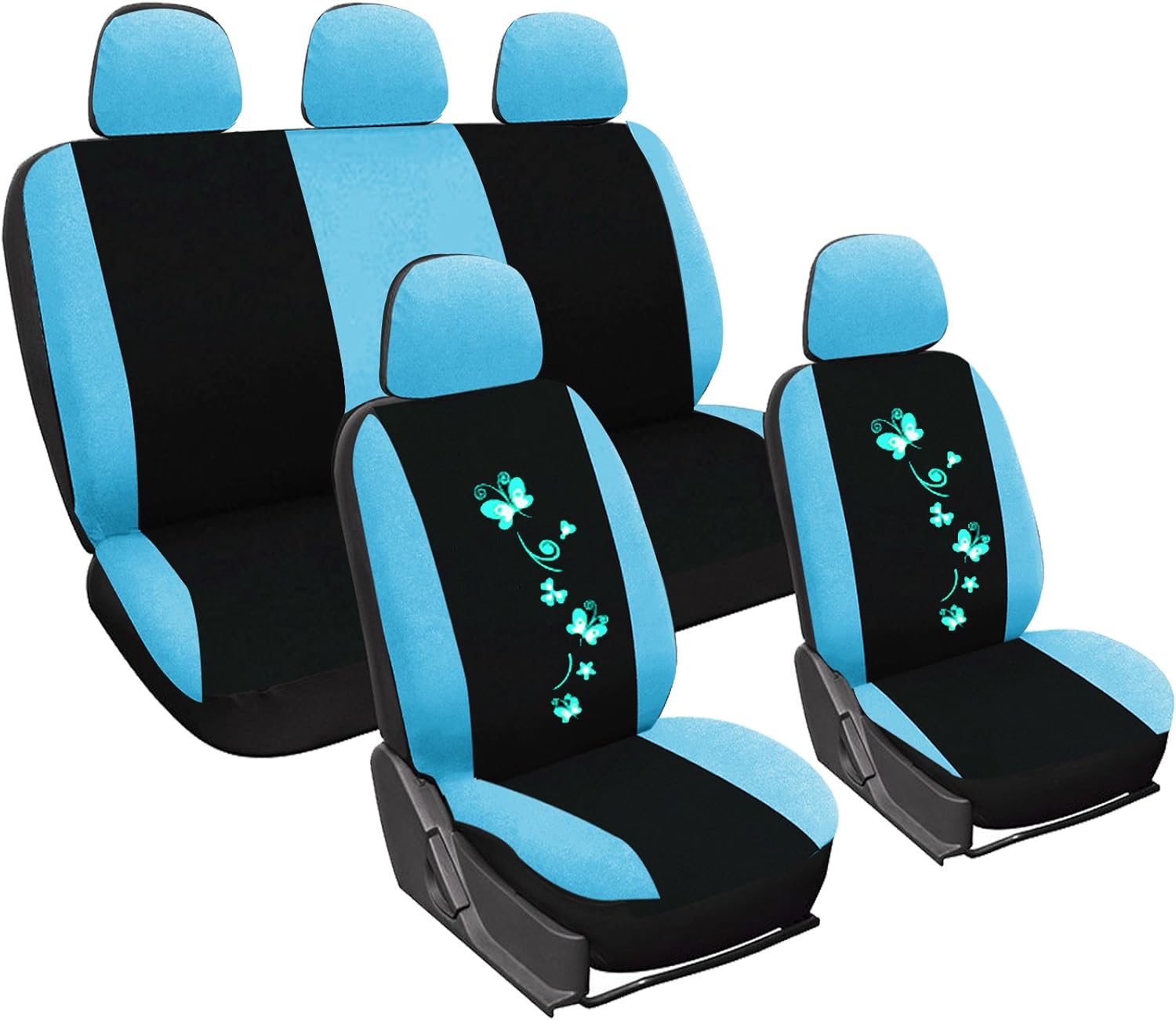 WOLTU AS7333 Auto Sitzbezüge Universal Größe, 1+2 Sitzbezug