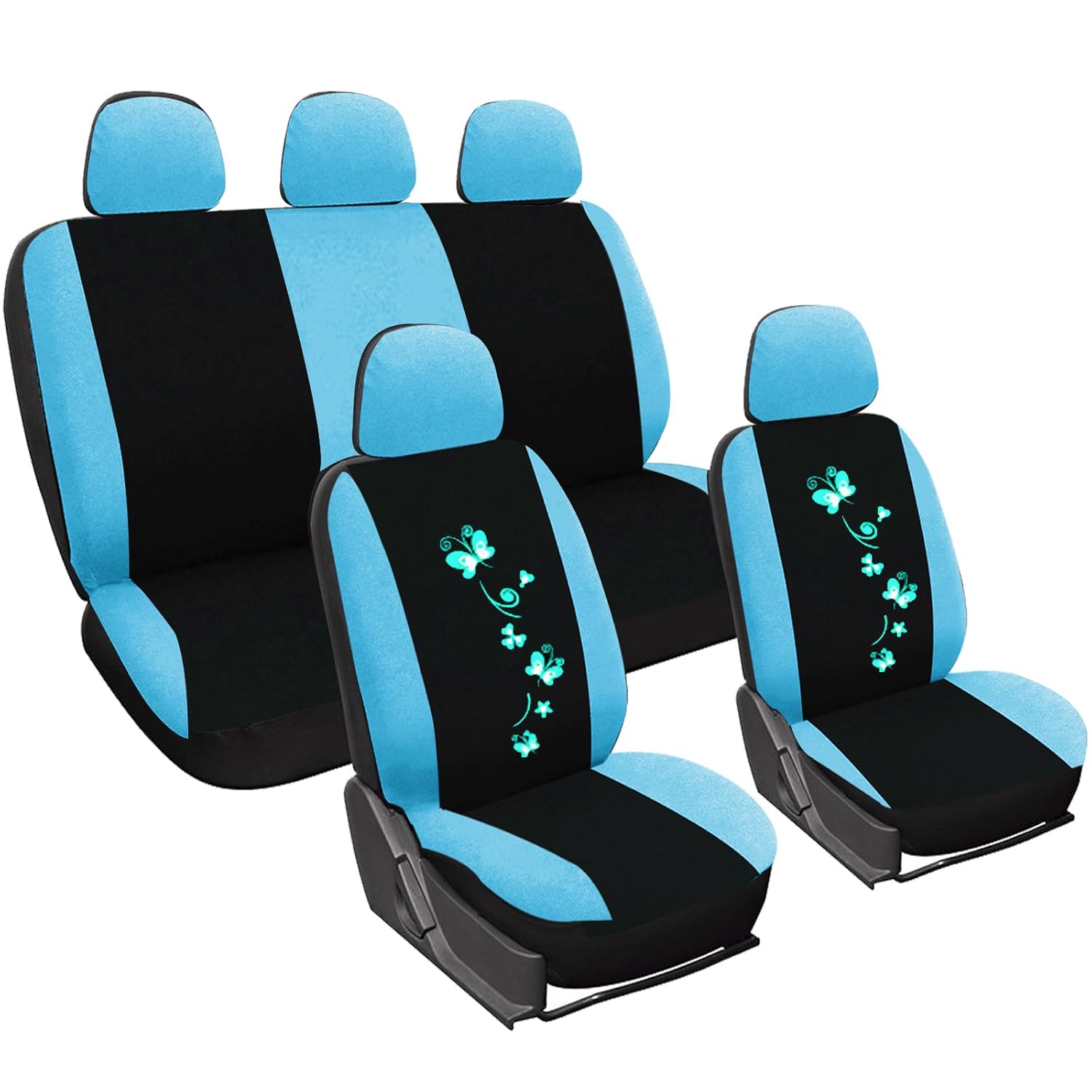 Set Completo Di Coprisedili Auto Universali Impermeabili - Protezione Per Sedili Anteriori E Posteriori