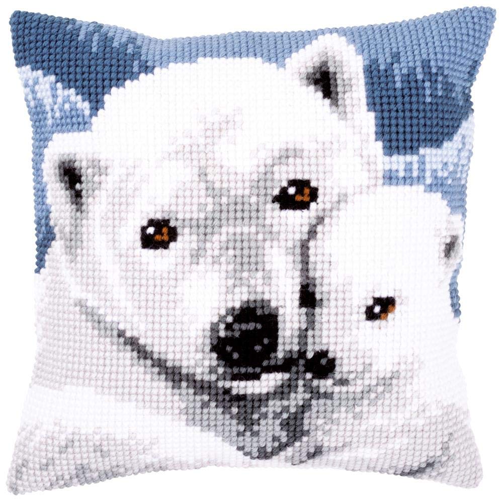 VERVACO (3PL) Needlepoint KIT Polar Bear, Cotton, 40 x 40 cm