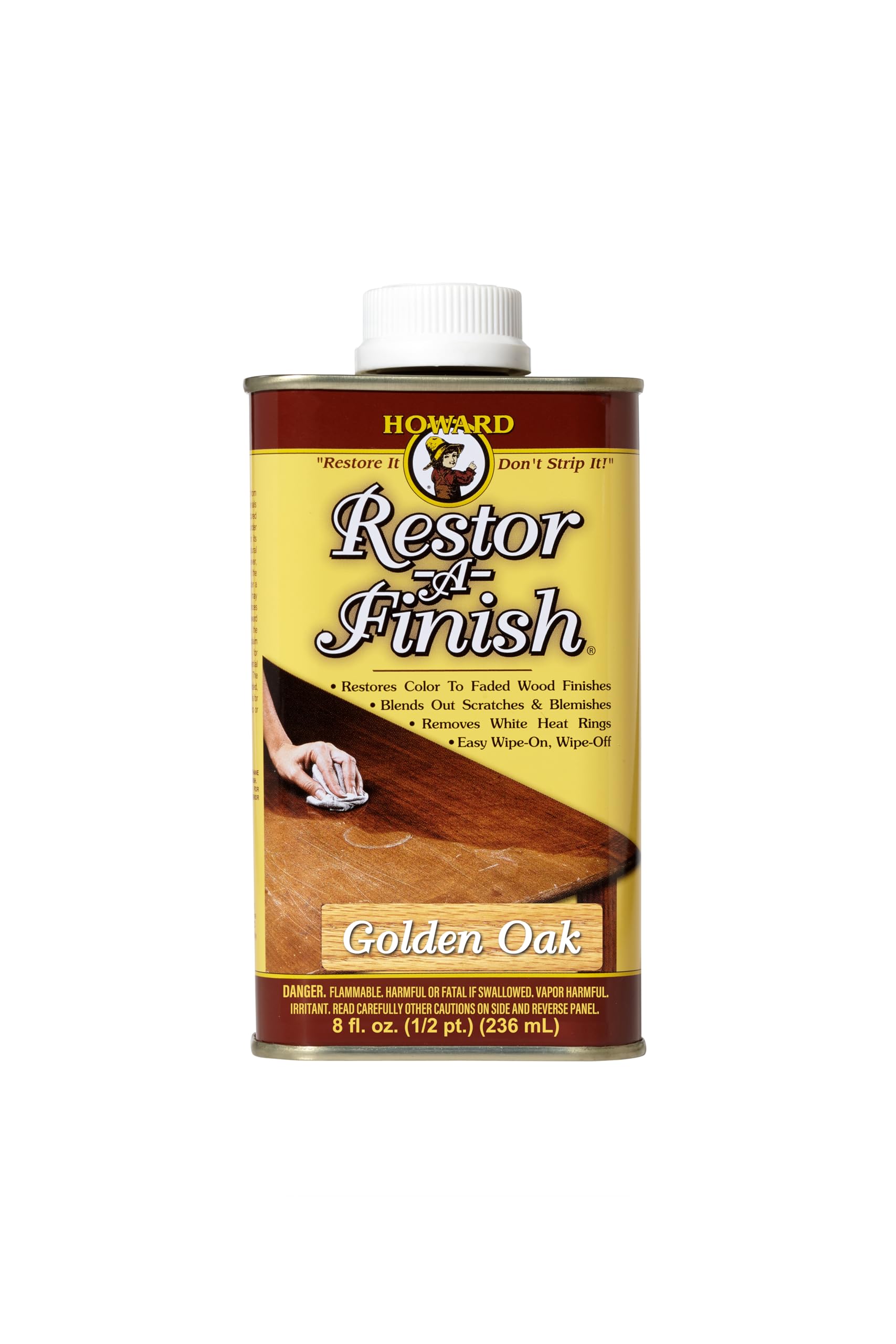 Howard Restor-A-Finish Golden Oak RF3008 Restore The Original Finish on Wooden Furniture 236ml โ image 1