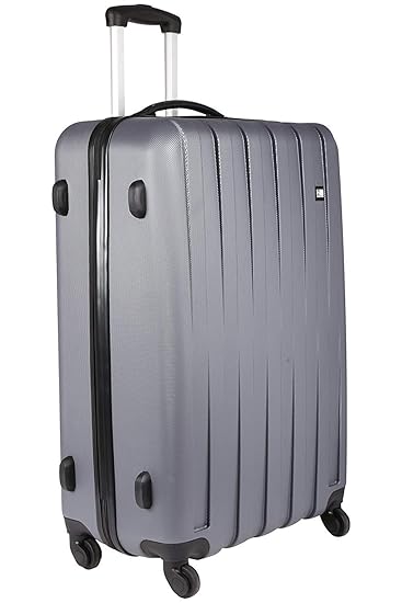 Nasher Miles Zurich 75cm Polycarbonate Hard Sided Checkin Luggage - Trolley/Travel/Tourist Bags (Grey)