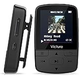 Victure MP3 Player Clip Bluetooth 8G with FM Radio Sport Pedometer Voice Recorder Earphones Expandable up to 128GB