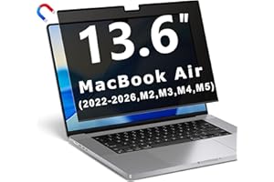 Magnetic Privacy Screen for Macbook Air 13 & 13.6 Inch (2022-2026, M2, M3, M4, M5), Removable Laptop Privacy Filter Shield an