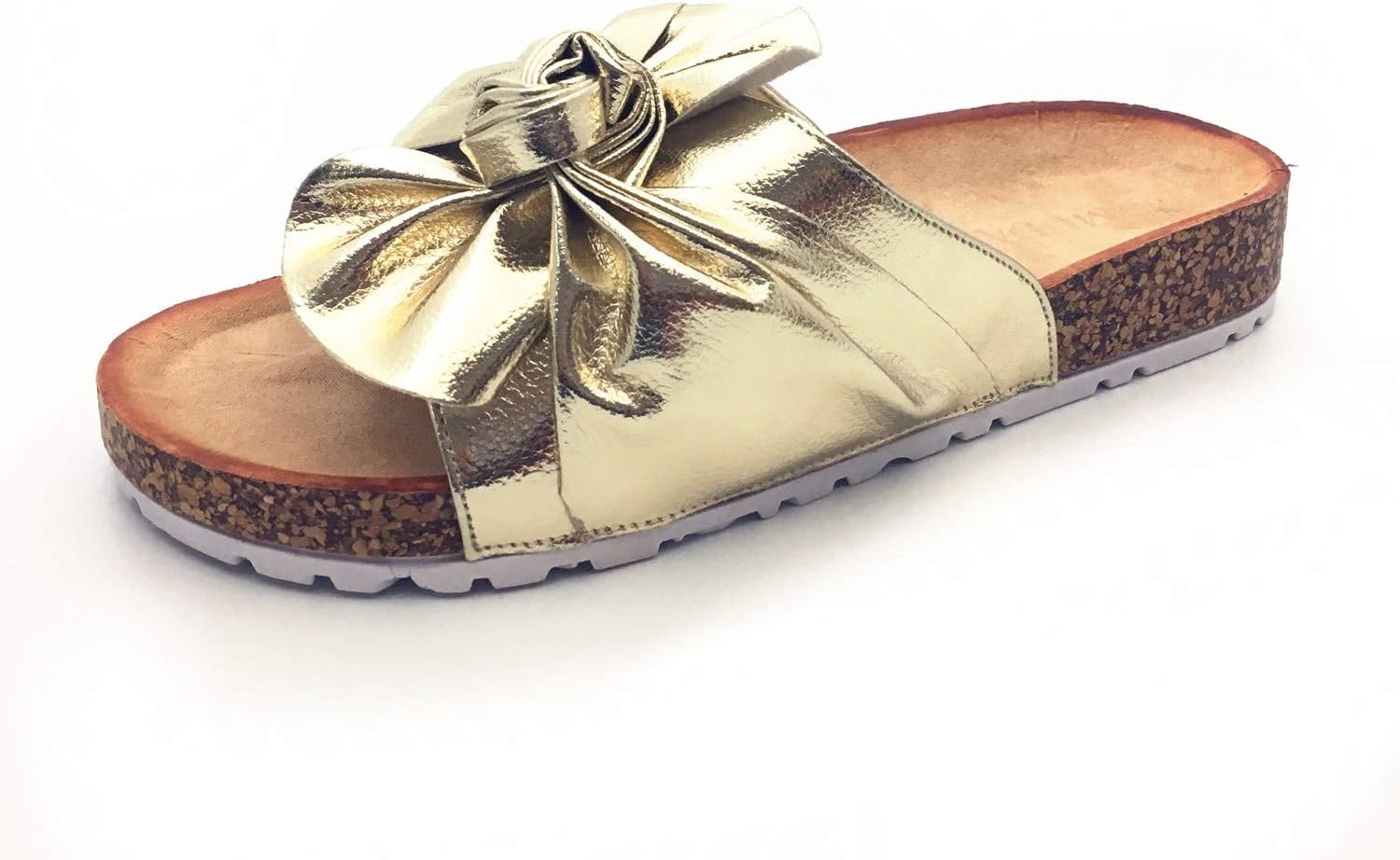 MUDAN Cork Sole Slide Sandals for Women
