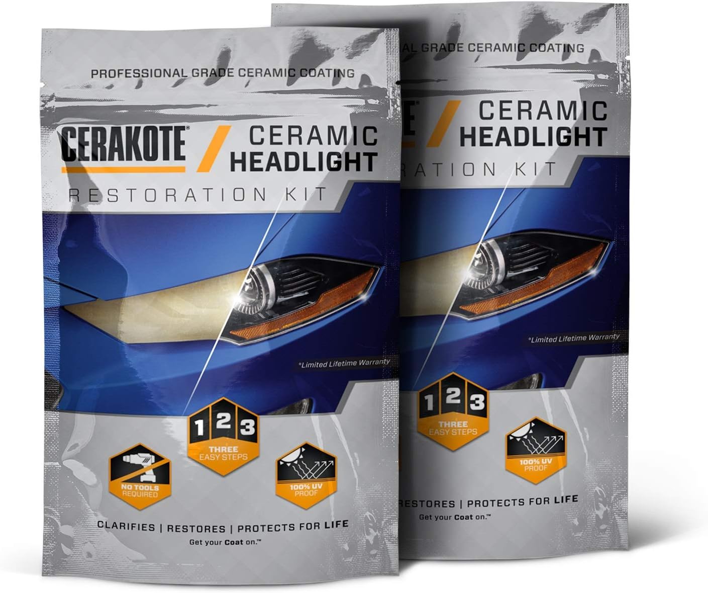 CERAKOTE Ceramic Headlight Restoration Kit (2 Vehicle KIT), Headlight Restoration Kits Amazon