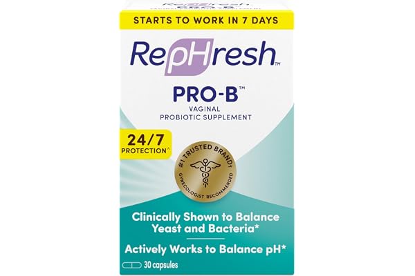 RepHresh Pro-B Probiotic Supplement for Women, 30 Oral Capsules